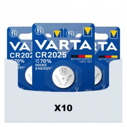 10xVartaLithiumCoinCR2025Blister
