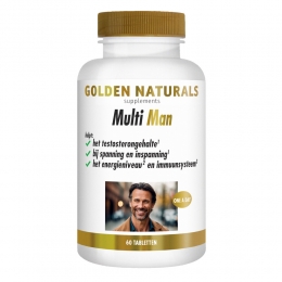 GratisVerzending2xGoldenNaturalsMultiMan60tabletten