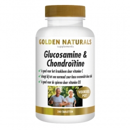 GratisVerzending2xGoldenNaturalsGlucosamineChondrotine240tabletten