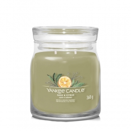 YankeeCandleGeurkaarsMediumJarSageCitrusSignature368gr