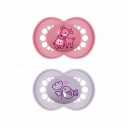 MAMFopspeenOriginalSilikon16mndRoze2stuks
