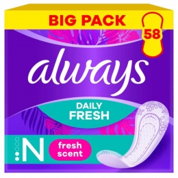 AlwaysInlegkruisjesFreshProtectNormalFreshBigPack58Stuks