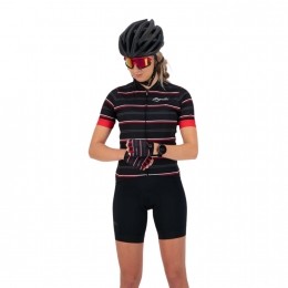 RogelliStripeKorteMouwFietsshirtDamesL40