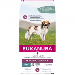 EukanubaAdultMonoProteneHondenvoerEend12kg