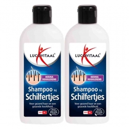 2xLucovitaalShampoobijSchilfertjes200ml