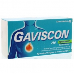GavisconGaviscon250mgPepermuntKauwtabletten48tabletten