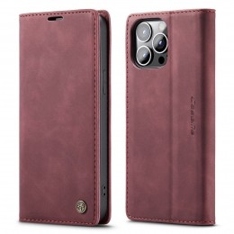 HoesjegeschiktvoorAppleiPhone14ProMax-WalletBookCase-Magneetsluiting-Rood