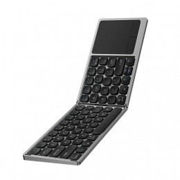 WIWU-DraadloosToetsenbord-OpvouwbaarBluetoothKeyboard-QWERTY-Zilver
