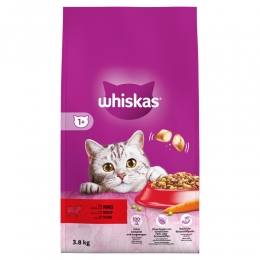 3xWhiskas1AdultKattenDroogvoerRund38kg