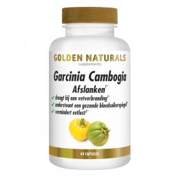 GratisVerzending2xGoldenNaturalsGarciniaCambogia60HCAVetverbrander60capsules
