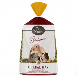 6xDeliNatureRodeliciousKruidenhooiMadeliefPaardenbloem600gr