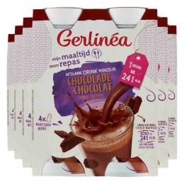 6xGerlineaMijnMaaltijdAfslankDrinkChocolade4x236ml