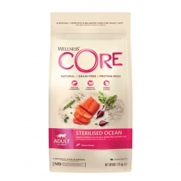 WellnessCoreKattenvoerSterilisedZalm175kg