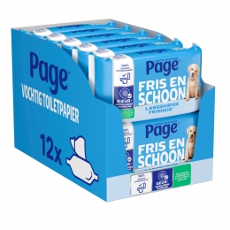 12xPageVochtigToiletpapierCompleetSchoon38stuks