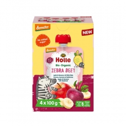 HolleKnijpfruitMultipack8mndZebraBeet4stuks