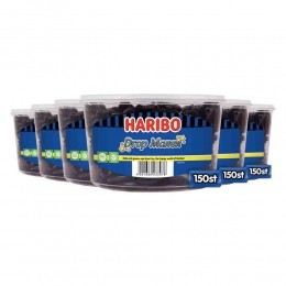 6xHariboDropManen150stuks