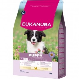 3xEukanubaLifeCareDogPuppyMediumHondenvoerChicken3kg