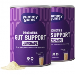 GratisVerzending2xYummygumsGutSupportLemonade240gr