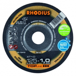 Rhodius206163XT10TOPlineLllDoorslijpschijfExtraDun125X2223X10mm50St