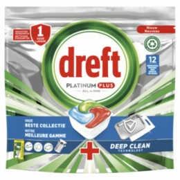 DreftPlatinumPlusAllInOneVaatwastablettenDeepClean10stuks