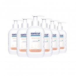 6xSanicurHandzeepSensitive300ml