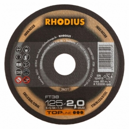 Rhodius210763FT38TOPlineLllDoorslijpschijfConventioneel125x25x222325St