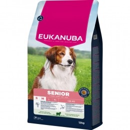EukanubaLifeCareDogSeniorSmallMediumHondenvoerLambRice12kg