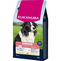 EukanubaLifeCareDogSeniorMediumHondenvoerChicken12kg