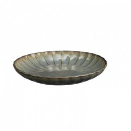 OntbijtbordFlora-beige-stoneware-205cm-LeenBakker