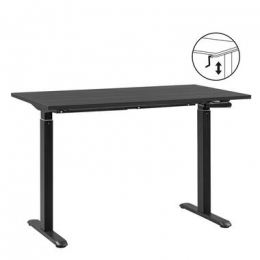 BureauHomeworxzitstahandmatigverstelbaar-zwartzwart-75118x120x70cm-LeenBakker