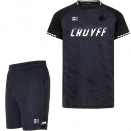 CruyffIconTrainingssetKidsZwartGrijsWit