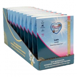 10xRenskeVersGestoomdCompleteMenuHondenvoerNatLamGraanvrij395gr