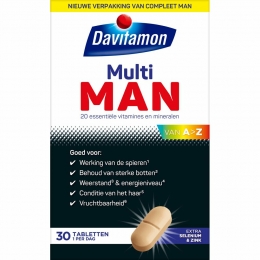 GratisVerzendingDavitamonMultiMan30tabletten