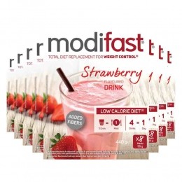 8xModifastIntensiveMilkshakeAardbei8x55gr