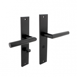 IntersteelDeurkrukBastianopschildmettoilet-badkamersluiting638mm-matzwart