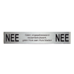 NovioproductsNEENEEreclamebordje125x25cm-RVS