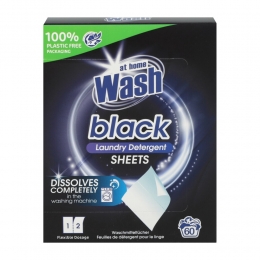 AtHomeWasmachineDoekjesZwarteWas30stuks