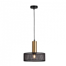 HanglampNerjaE27-zwartgoudkleur-120x28cm-LeenBakker