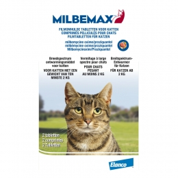 MilbemaxOntwormingTablettenKat2-8kg2tabletten