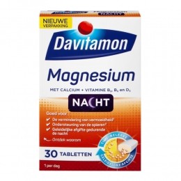 GratisVerzending4xDavitamonMagnesiumVoordeNacht30tabletten