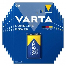 12xVartaLonglifePowerAlkalineBatterijen9V565mAh