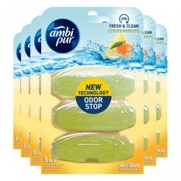 6xAmbiPurToiletblokNavullingCitroenenMandarijn3stuks