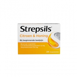 StrepsilsZuigtablettenCitroenHoning24tabletten