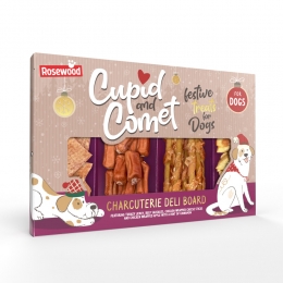 RosewoodCupidCometCharcuterieDeliPlankHondensnacksKerst200gr