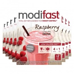 8xModifastIntensiveMilkshakeRaspberry8x55gr