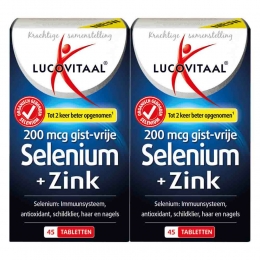 GratisVerzending2xLucovitaalSeleniumZink200mcgGistvrij45tabletten