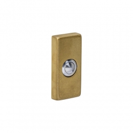 Intersteeldeurbelrechthoekig65x30x10mmverdekt-PVDmessinggetrommeld