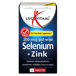 GratisVerzending3xLucovitaalSeleniumZink200mcgGistvrij45tabletten