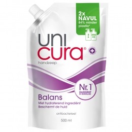 UnicuraVloeibareHandzeepNavullingDoypackBalans500ml