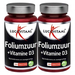 GratisVerzending2xLucovitaalFoliumzuurVitamineD3120tabletten